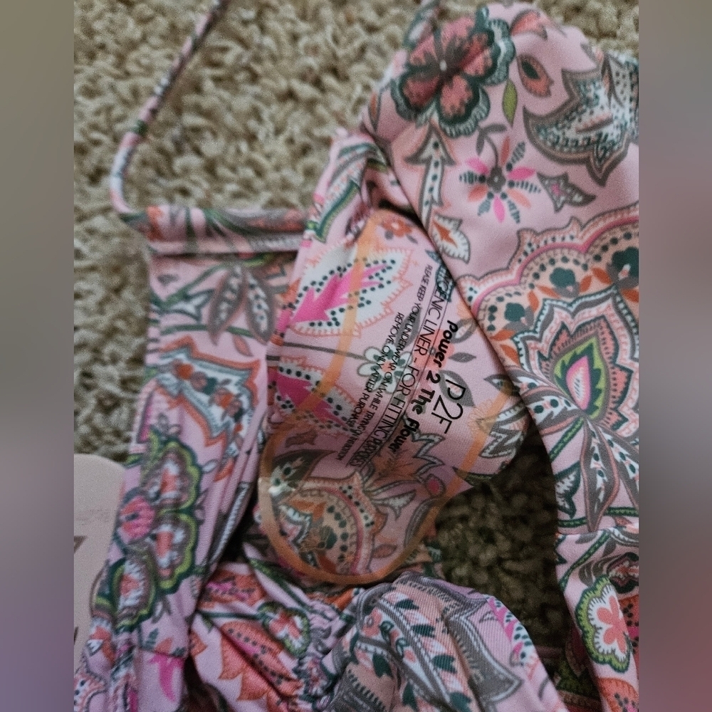 NWT Power 2 the Flower Bikini Bottoms Boho Pink - xs - Picture 10 of 10